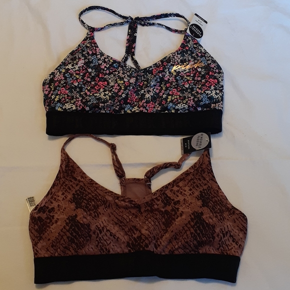 2 PCS PINK SPORT BRA - Picture 1 of 6
